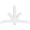 Ekena Millwork Davenport Architectural Grade PVC Gable Bracket, 72"W x 45"H x 4"D x 6"F, 15/12 Pitch GBP072X45X0406DAV00 - alternate 3